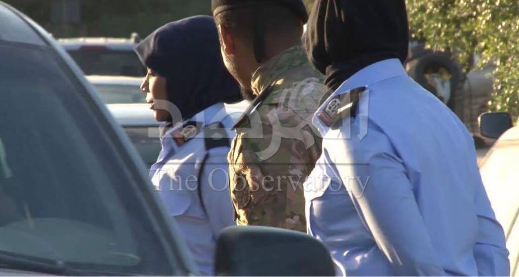جانب من انتشار الشرطة النسائية في شوارع بنغازي اليوم السبت