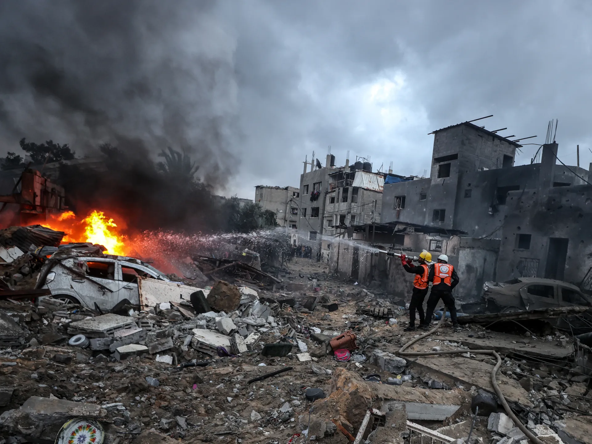 The most prominent developments on the 171st day of the Israeli war on Gaza