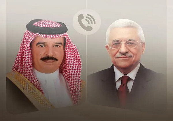 The Palestinian President and the King of Bahrain discuss developments in the situation in Gaza