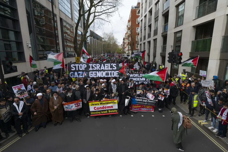 Demonstrations across the world demanding an end to the war and starvation in Gaza