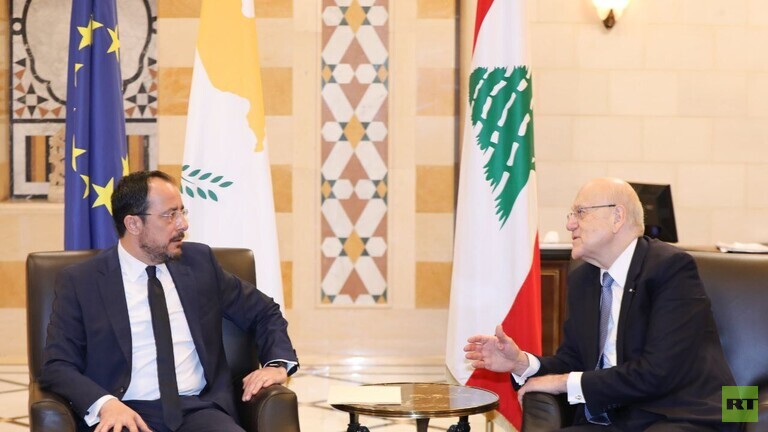 The Cypriot President is in Lebanon to discuss the issues of illegal immigration and maritime demarcation