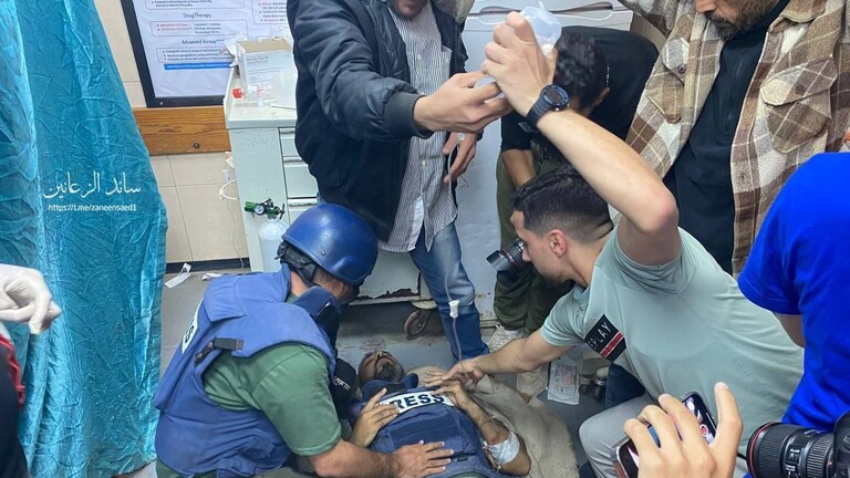 3 Palestinian journalists were injured by Israeli bombing in Gaza, one of whom had his foot amputated (photos)