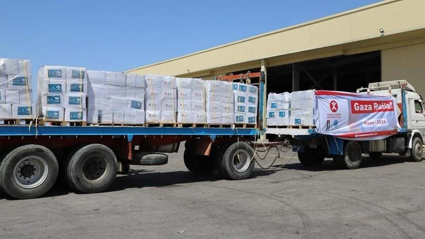 He described it as “the largest.” Jordan sends 105 food trucks to Gaza