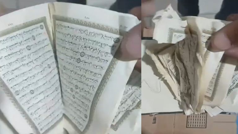 A torn copy of the Qur’an was discovered within the lavatory of a preferred retailer in Israel