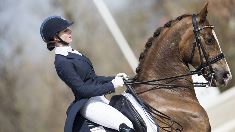 To the tunes of the Palestinian nationwide anthem in France, a Russian girl wins the equestrian dressage championship