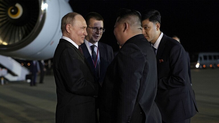 The Russian President arrives on a state go to to North Korea