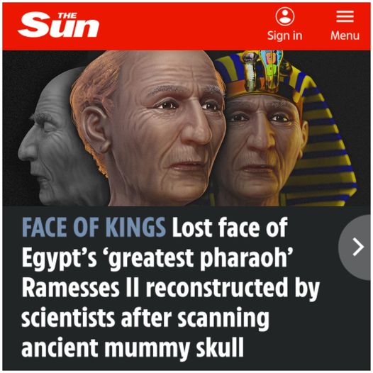 “Surprise” .. Scientists rediscover the facial features of the greatest and most powerful pharaoh of Egypt before his death at the age of 90 (photo)