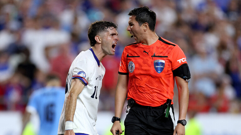 Referee refuses to shake hands with US captain in Uruguay clash