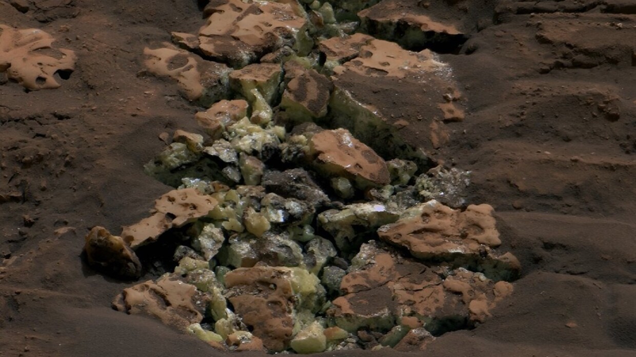 Surprise discovery in a Martian rock!