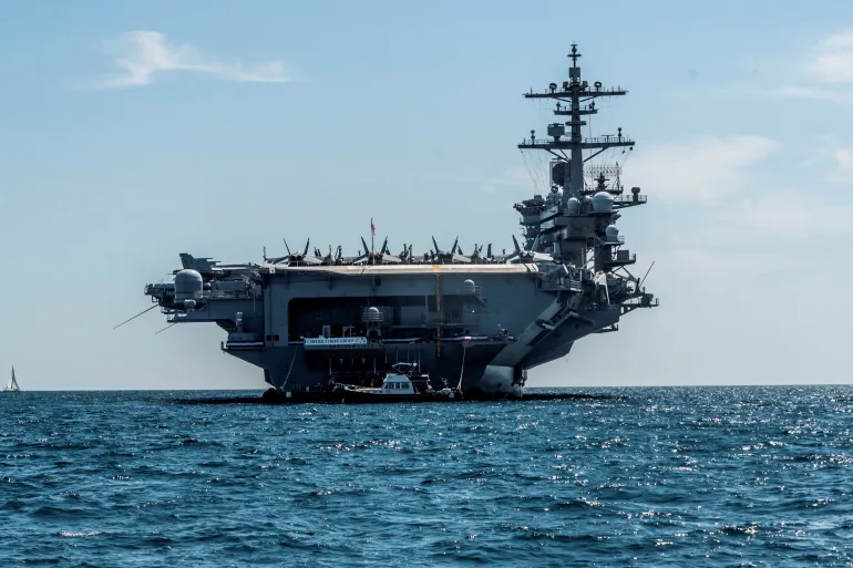 Second US aircraft carrier arrives in Middle East