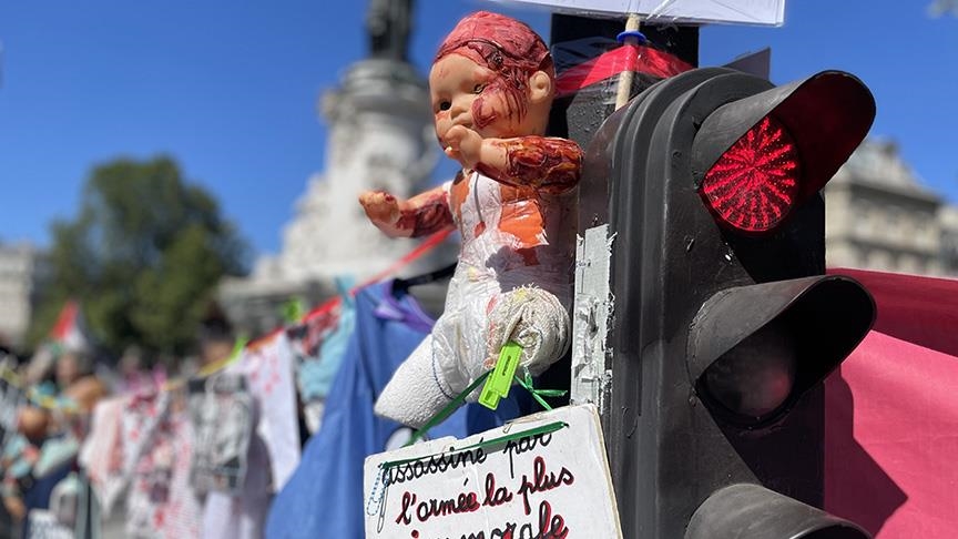 Protesters in Paris: Israel is organizing the “Genocide Olympics”