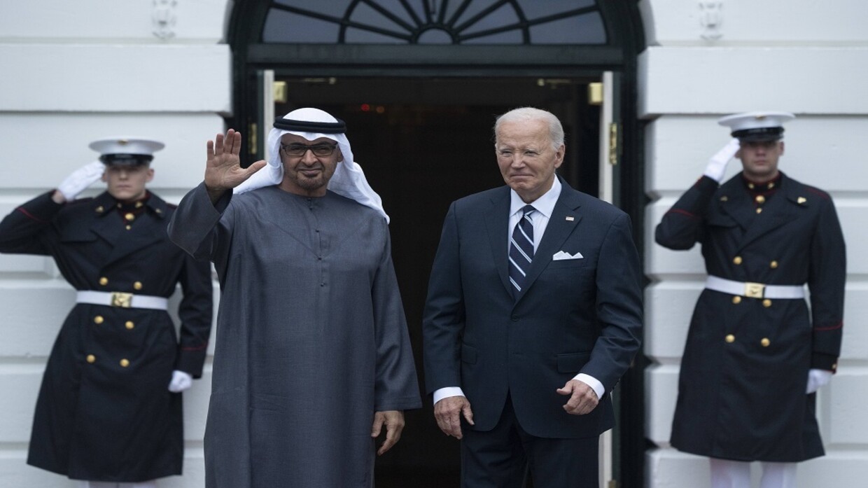 Bin Zayed and Biden discuss the humanitarian crisis in Gaza and efforts to achieve a ceasefire