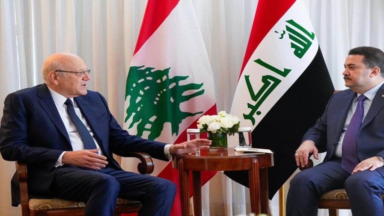 Al-Sudani assures Mikati that Iraq stands by Lebanon in its ordeal