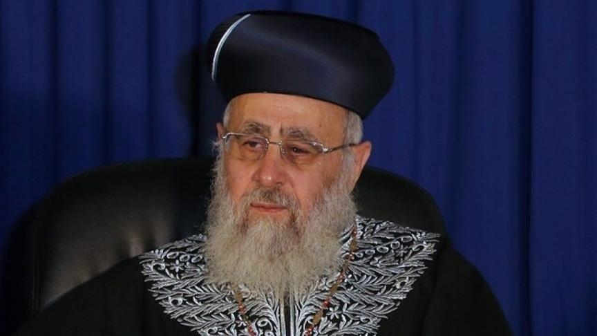 Sephardic Chief Rabbi Calls for Deal Even if It Rewards Thousands of Palestinian Prisoners