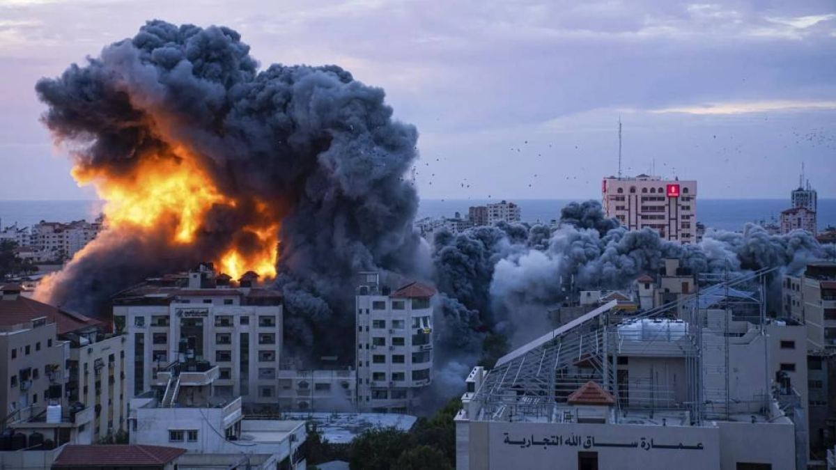 Palestine.. A strong explosion was heard in the sky of the city of Ramallah and its surroundings