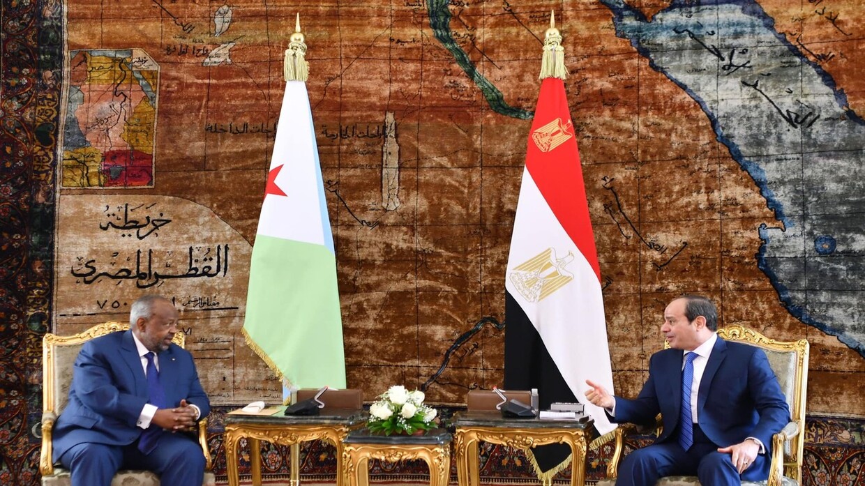 Al-Sisi discusses with the President of Djibouti the security of the Red Sea and the safety of maritime navigation