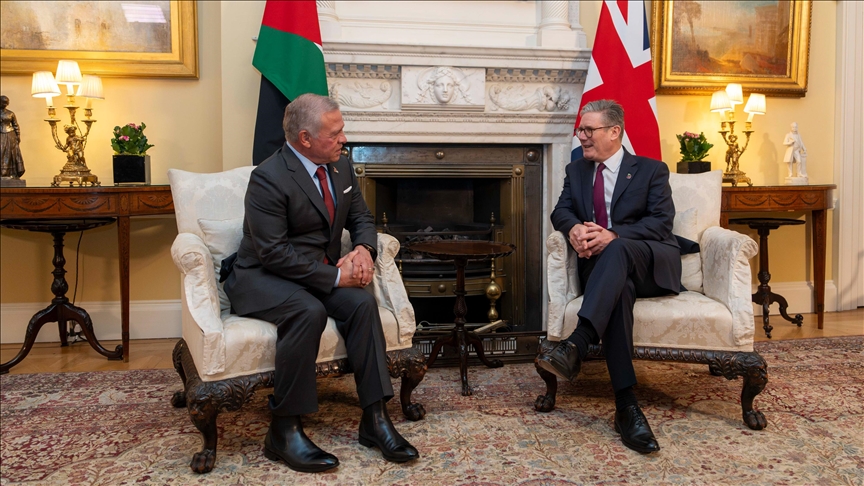 The King of Jordan and Starmer call for calm in Gaza and the introduction of aid