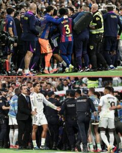 ماذا قال فينيسيوس للامين جمال؟.. سر المشاجرة العنيفة بعد الكلاسيكو (صور)