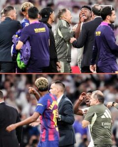 ماذا قال فينيسيوس للامين جمال؟.. سر المشاجرة العنيفة بعد الكلاسيكو (صور)