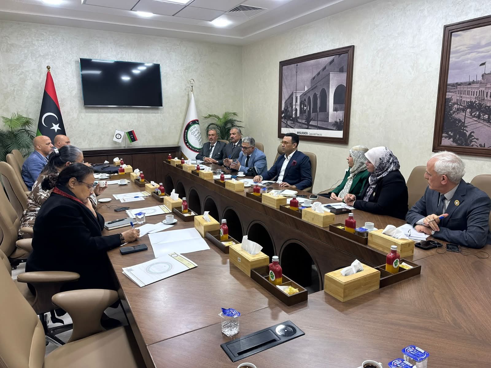 تيتيه تختتم زيارة إلى مصراتة وتؤكد المضي في خارطة الطريق السياسية