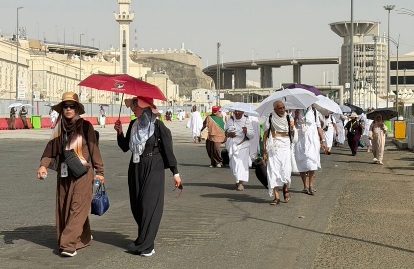 السعودية.. الحجاج يتوافدون على مشعر منى لقضاء يوم التروية (صور)