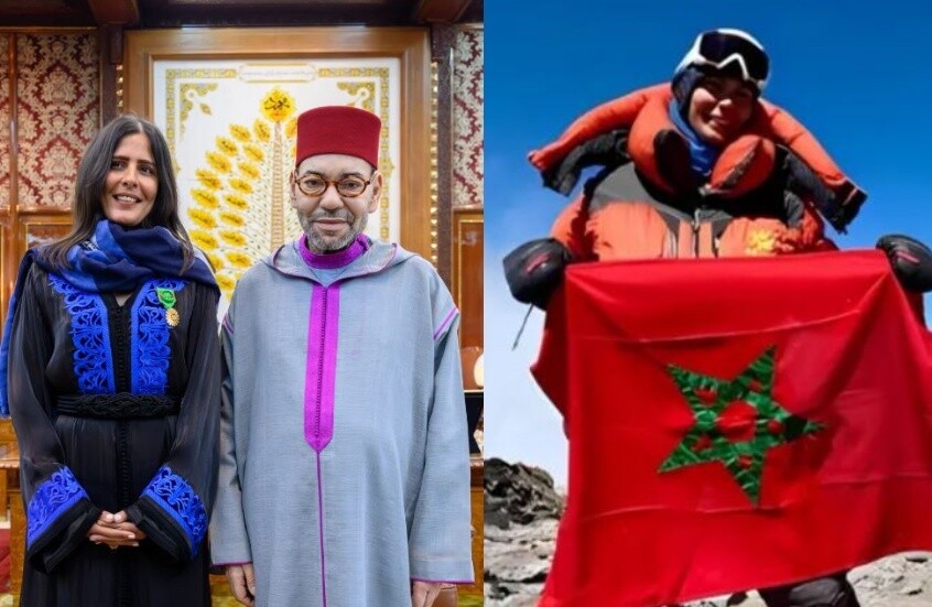 وسام ملكي لمتسلقة رفعت علم المغرب فوق أعلى قمم العالم