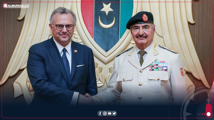 ليبيا – المشير حفتر وبولس يبحثان المبادرة الأمريكية وتوحيد المؤسسات الليبية ليبيا – المشير حفتر وبولس يبحثان المبادرة الأمريكية وتوحيد المؤسسات الليبية