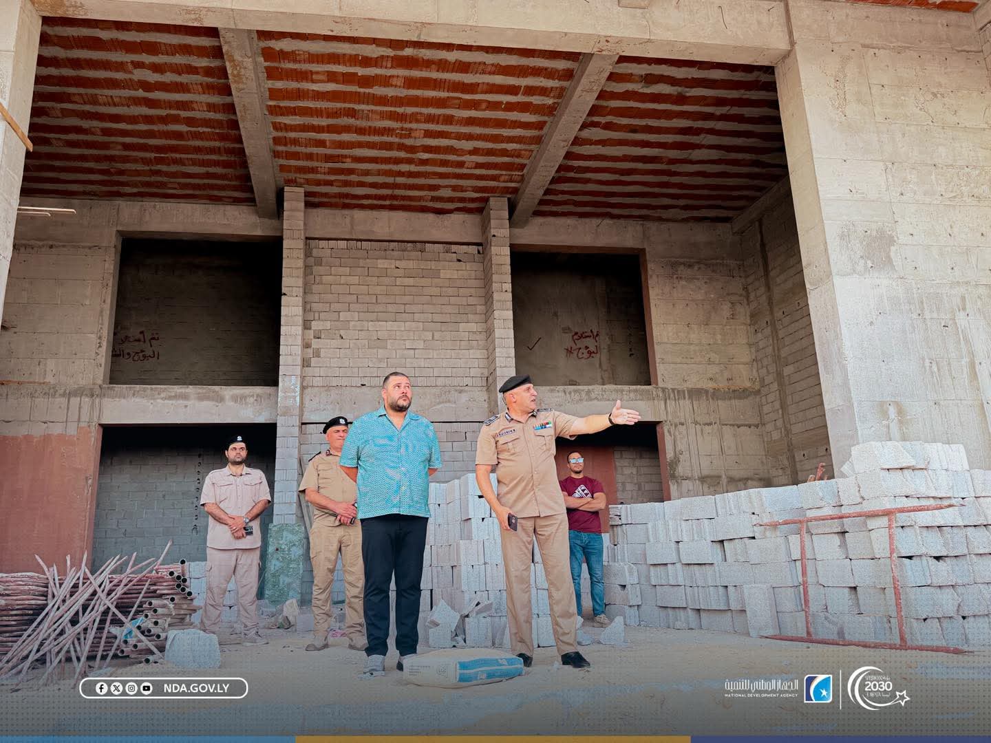 مدير الجهاز الوطني للتنمية يتابع جاهزية مبنى مديرية أمن سرت الجديد